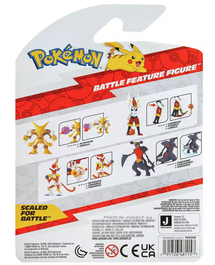 Garchomp Pokémon Battle Feature Figure 4.5" 11cm Action Figure Toy