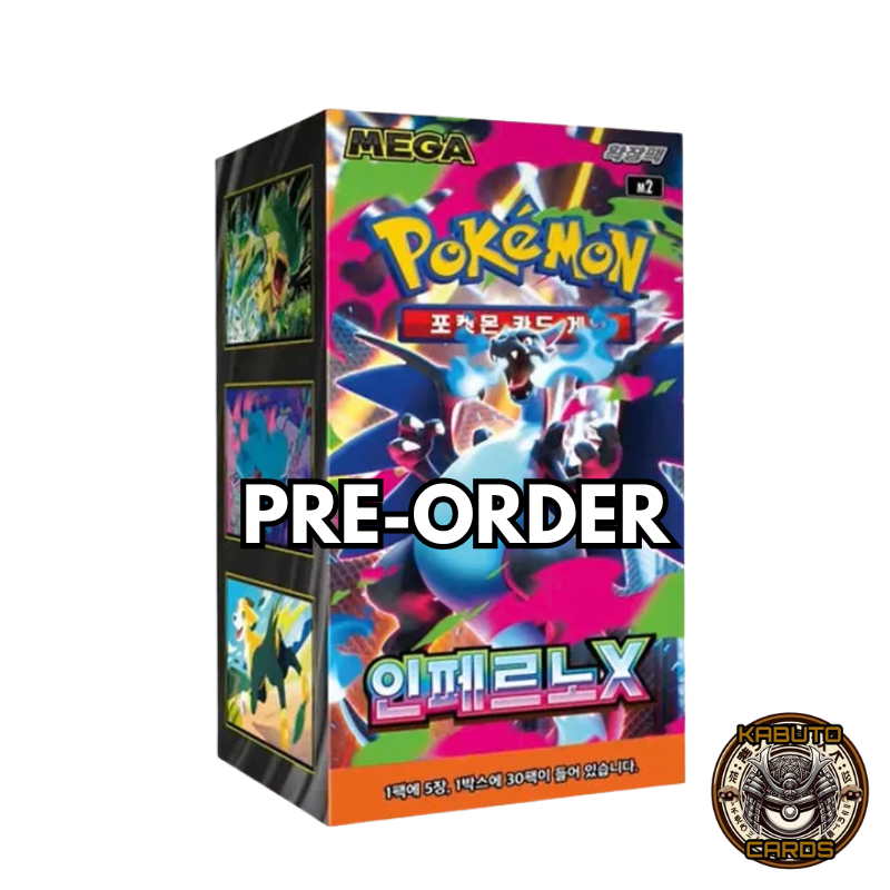 PRE-ORDER Pokmon Inferno X M2 Booster Box Sealed (Korean) Kabuto Cards PRE-ORDER Pokmon Inferno X M2 Booster Box Sealed (Korean) Kabuto Cards