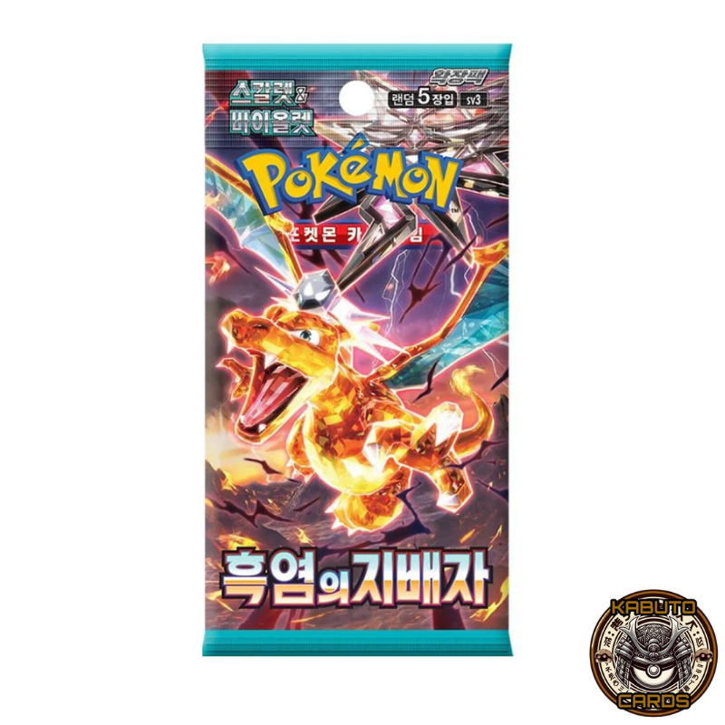 Pokémon Ruler Of The Black Flame SV3 Sealed Booster Pack (Korean)
