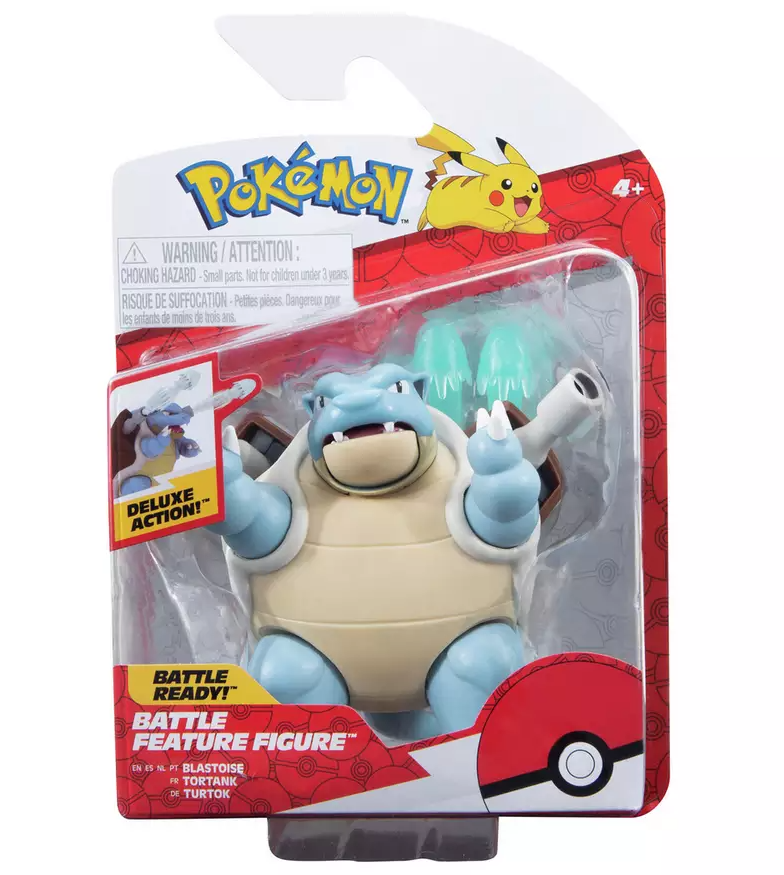 Blastoise Pokémon Battle Feature Figure 4.5" 11cm Action Figure Toy