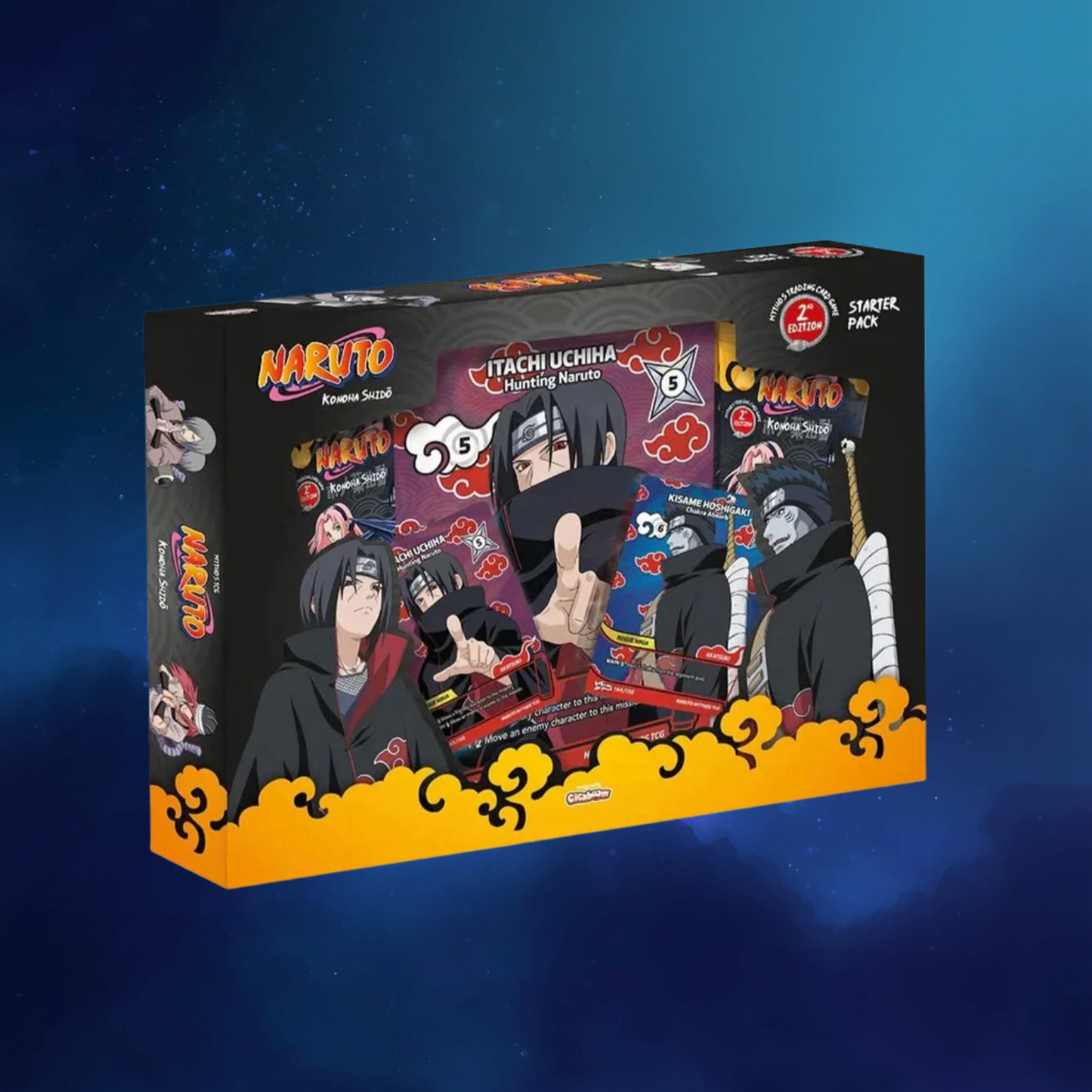 PRE-ORDER Naruto Mythos Konoha Shido (Set 1) 2nd Edition Starter Pack Itachi & Kisame