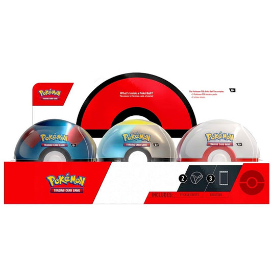 Pokemon Poke Ball Tin 2024 Series (New & Sealed)