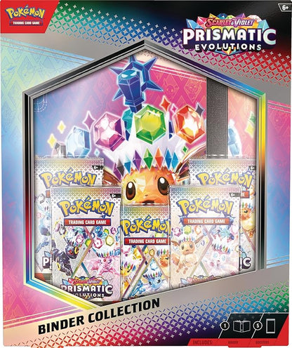 Scarlet & Violet Prismatic Evolutions Binder Collection (Binder with 378 Pockets & 5 Booster Packs)